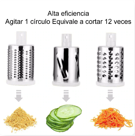 🥕 Molino Picador y Rallador de Verduras 3 en 1 con Ventosa 🔪
