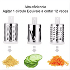 🥕 Molino Picador y Rallador de Verduras 3 en 1 con Ventosa 🔪