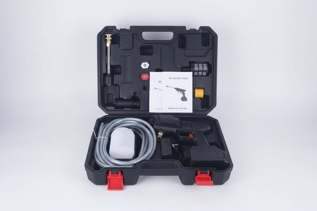 💦 Hidrolavadora Portátil Recargable 24V - Inalámbrica y Potente ⚡