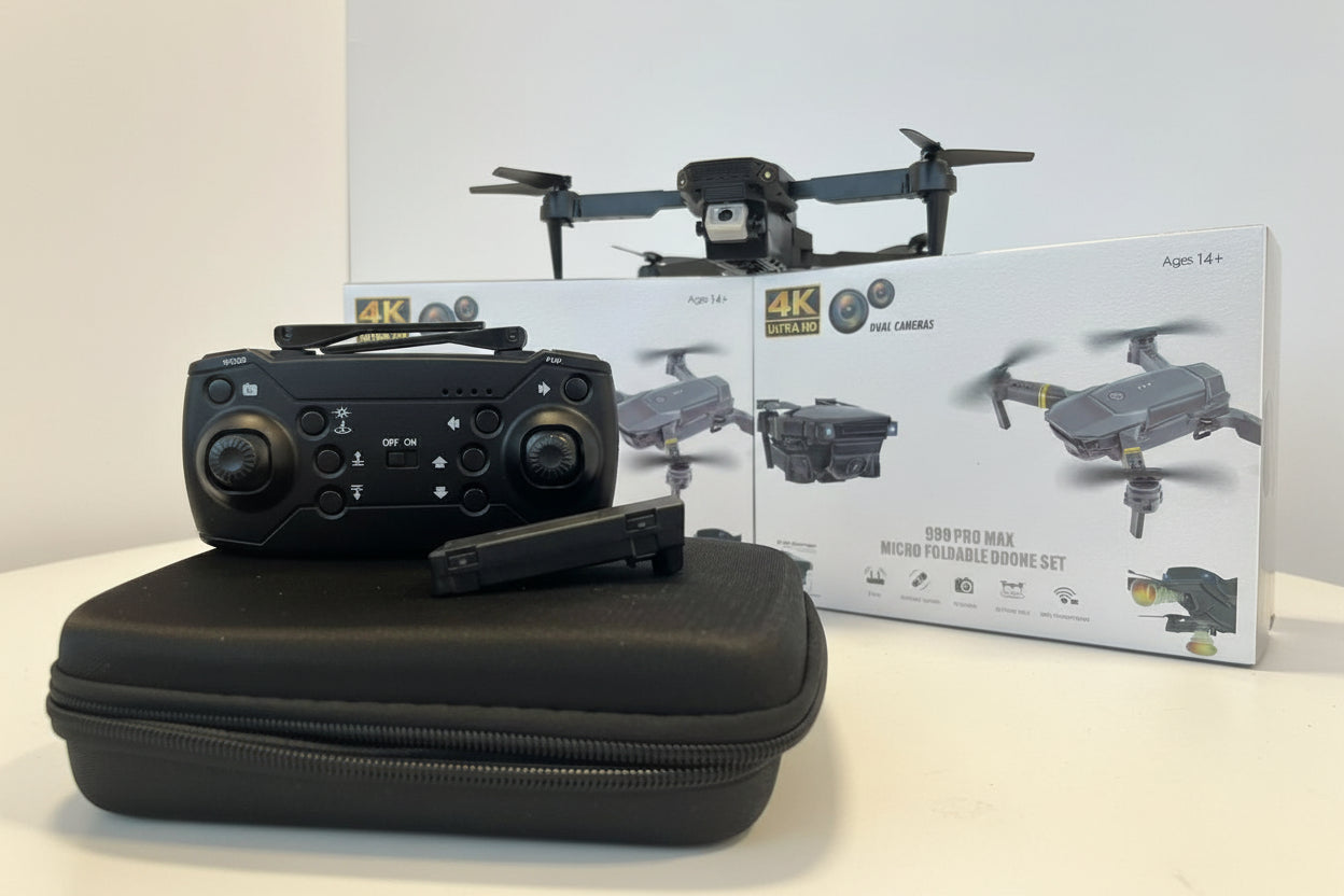 🚁 Dron Doble Cámara 4K + Maletín - Batería 25-30min