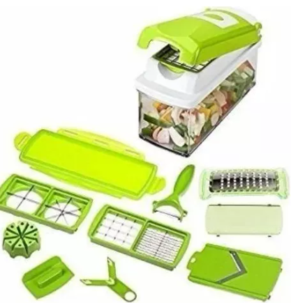 🔪 Picador y Rallador de Verduras 8 en 1 Multifunción 🥕