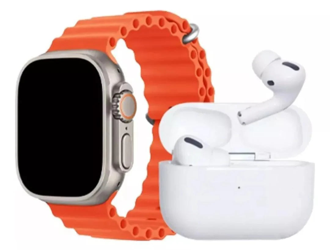 ⌚🎧 Reloj Inteligente 5 en 1 X90 + Auriculares Inalámbricos