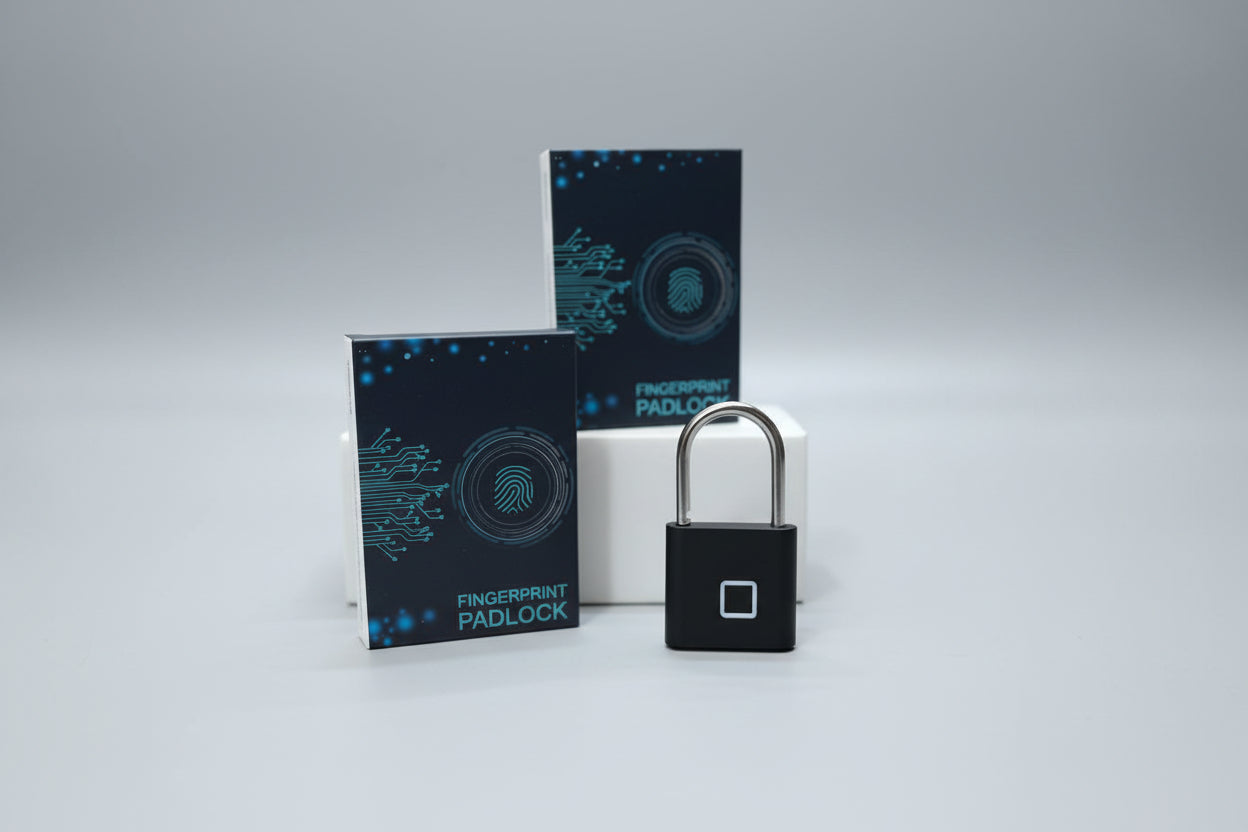 🔒 Candado con Huella Digital - Biométrico Recargable USB
