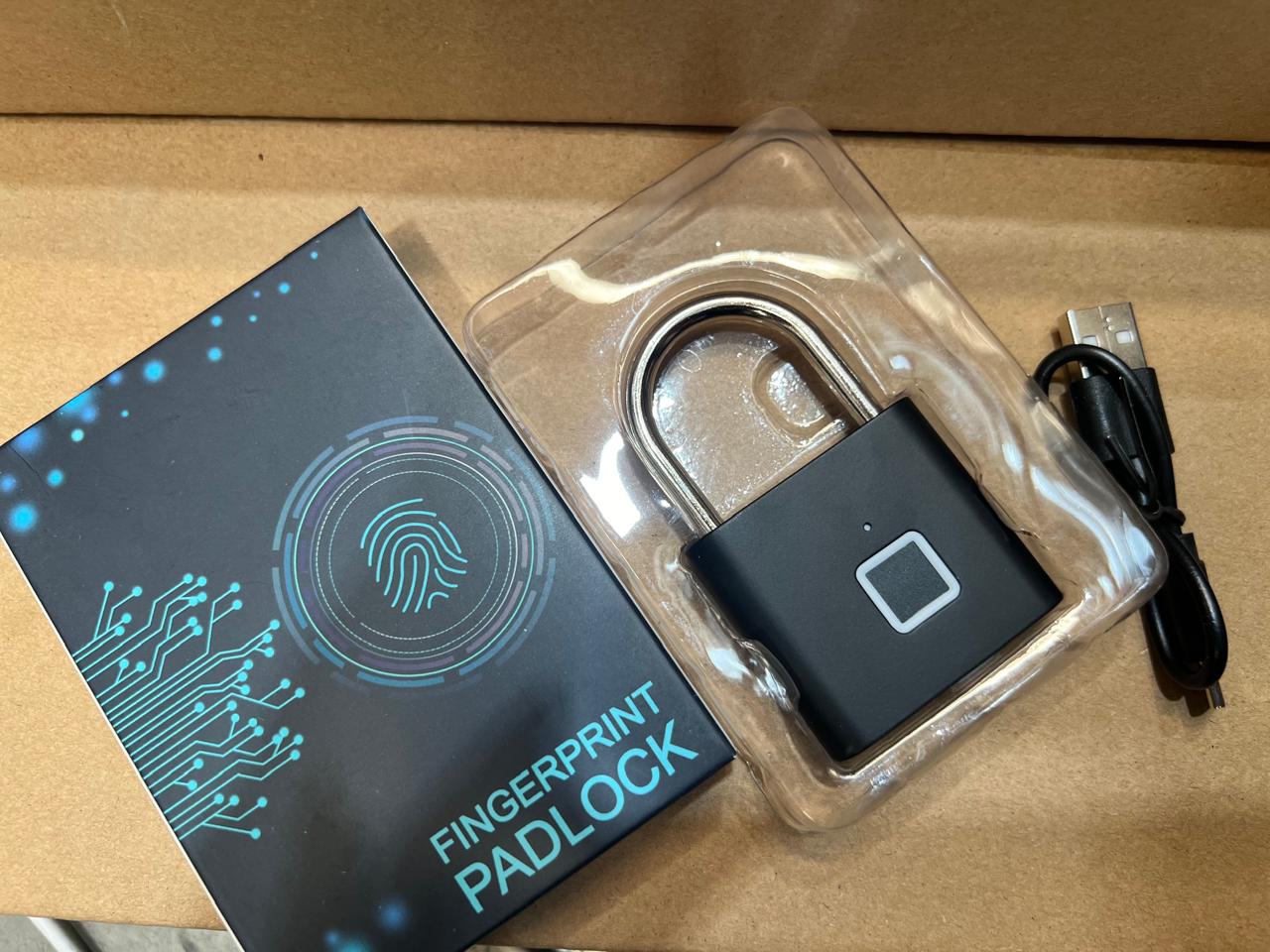 🔒 Candado con Huella Digital - Biométrico Recargable USB