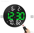 🕐 Reloj Digital LED de Pared y Mesa DS-3813L - Redondo con Alarma ⏰