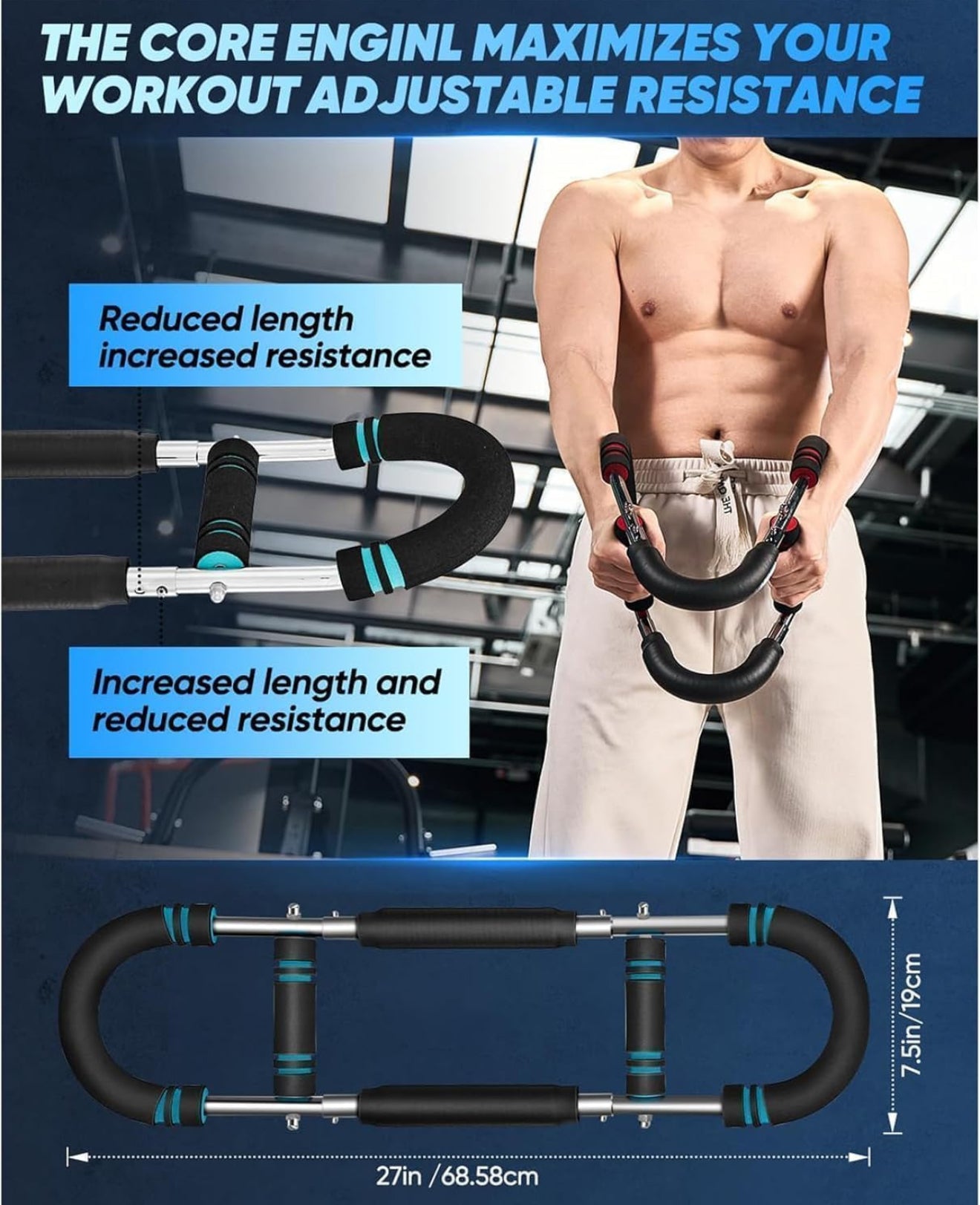🏋️ Twister Arm Equipo de Entrenamiento - Barra Multifuncional Portátil