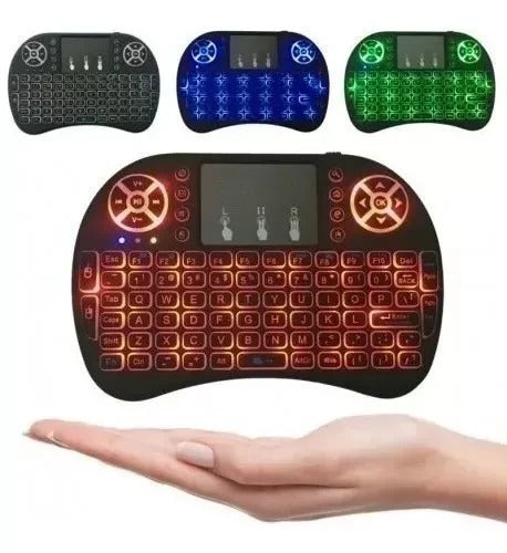 ⌨️ Mini Teclado Inalámbrico - Con Touchpad y Joystick para Gaming