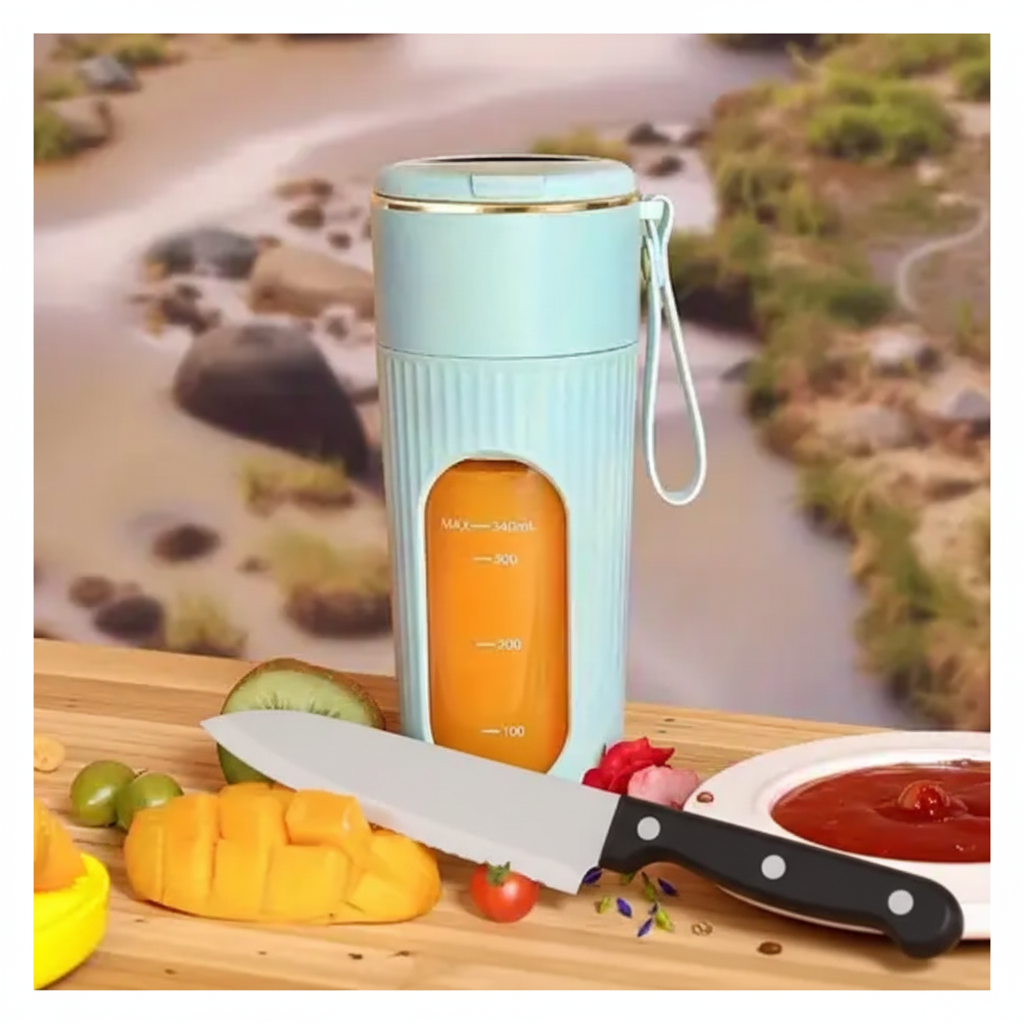 🍹 Licuadora Portátil Recargable USB - 6 Cuchillas de Acero Inoxidable