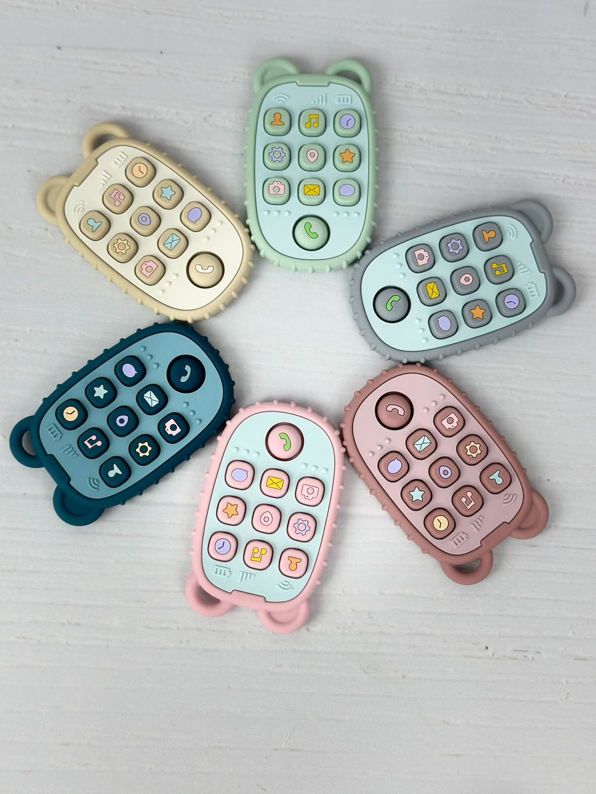 📱 Mordedor de Silicona con Forma de Celular para Bebé 🍼
