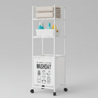 🧺 Cesta Organizadora de Ropa con Ruedas - 3 Niveles Vertical 🛠️