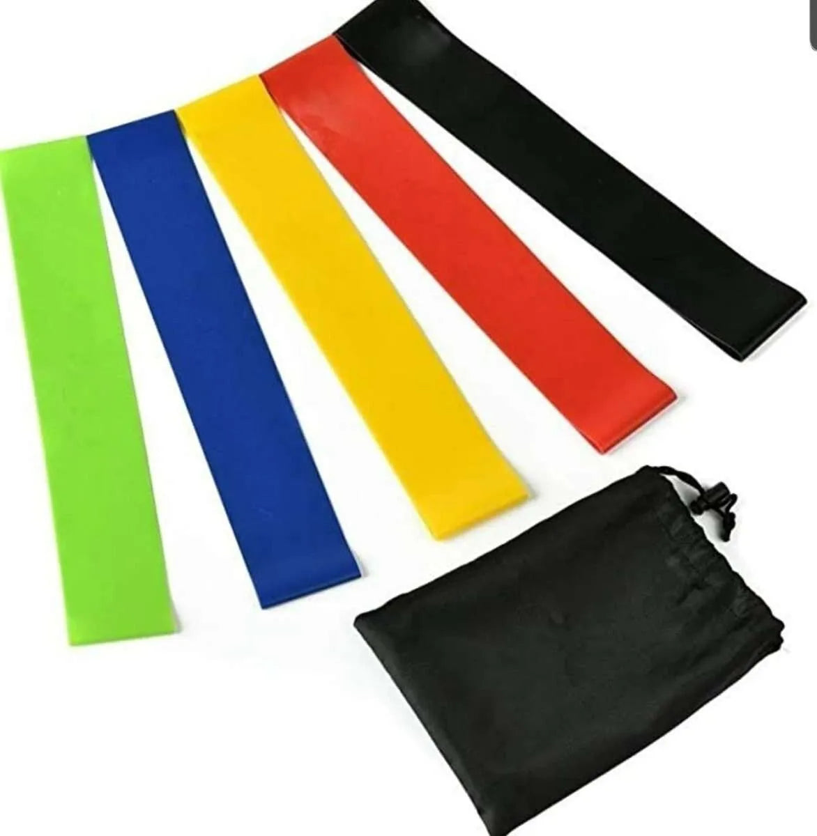 🏋️ Kit 5 Bandas Elásticas Para Gym - Resistencia Ajustable Multicolor