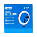 💡 Aro de Luz LED 26cm con Trípode 2.10m - 3 Tonos Regulables para Fotos y Videos