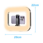 📱 Soporte de Celular con Aro de Luz LED 💡 - Ideal para Fotos y Videos