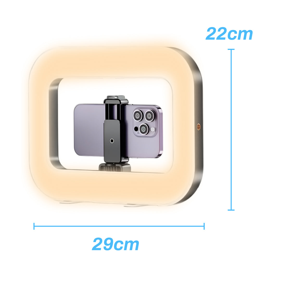 📱 Soporte de Celular con Aro de Luz LED 💡 - Ideal para Fotos y Videos