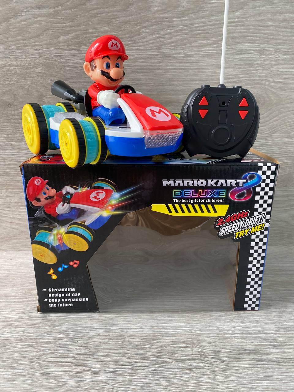 🏎️ Carro Control Remoto Mario Kart - Juguete RC con Luces y Sonido