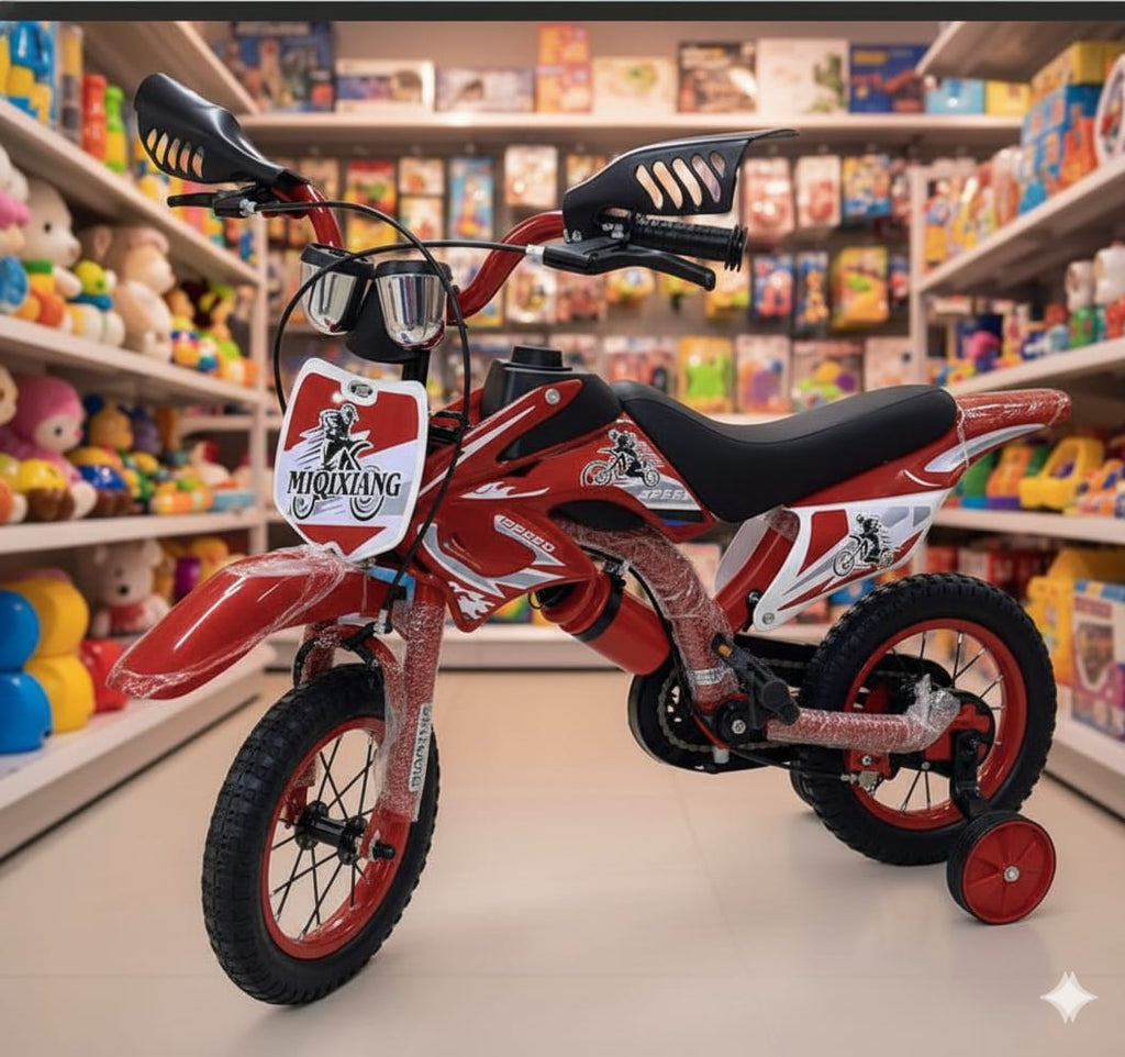 🏍️ Moto Bicicleta Rin 20 DT - Estilo Motocross con Rueditas de Apoyo