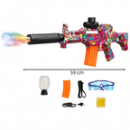 🔫 Pistola de Hidrogel G36 con Luces LED y Humo - Juguete de Acción