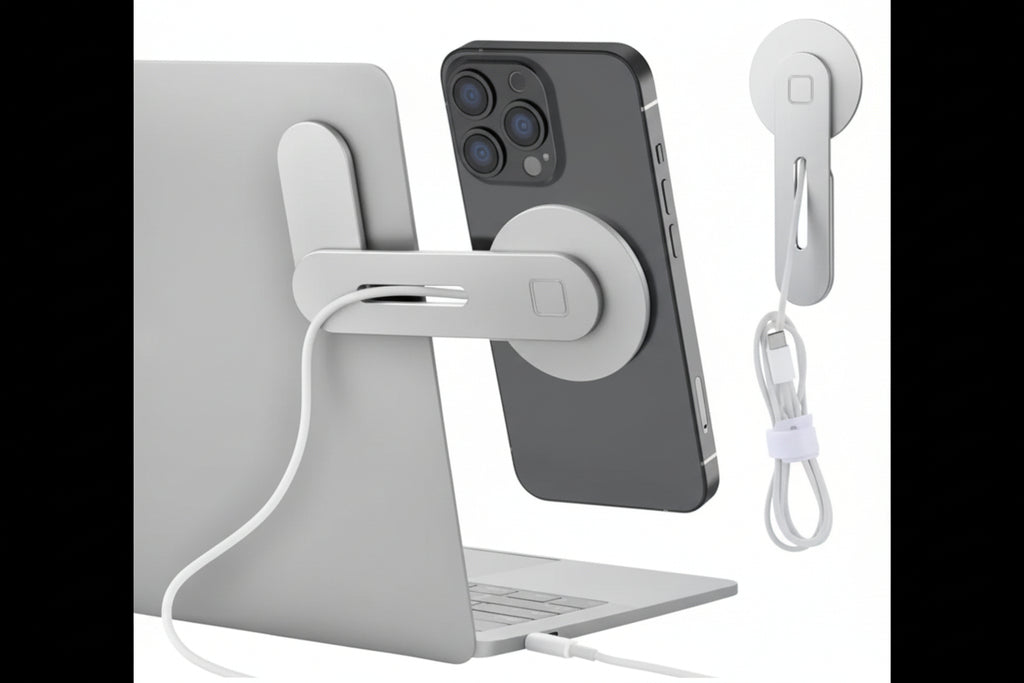 🧲 Soporte Magnético para Teléfono - Lateral Laptop/Monitor MagSafe