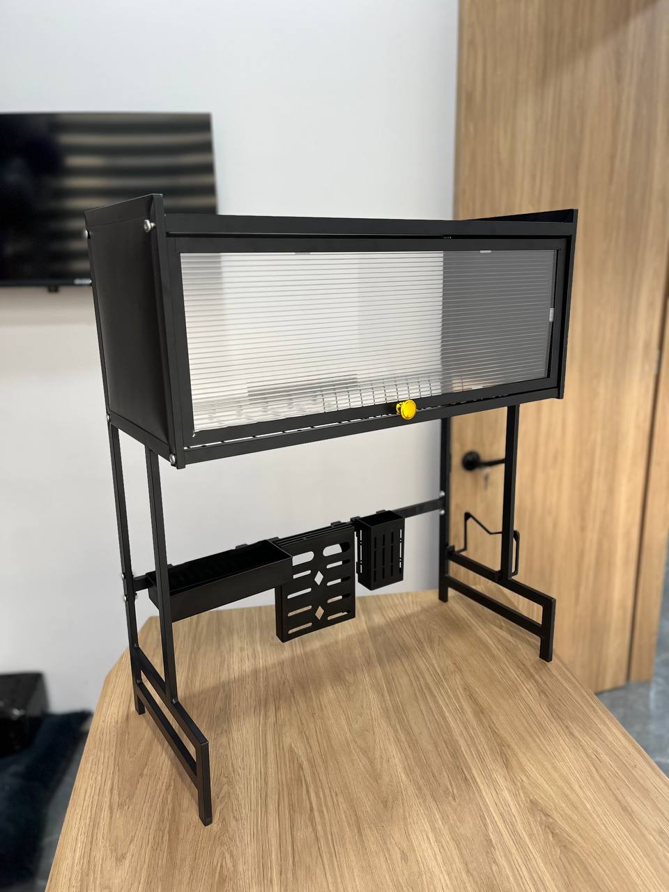 🍽️✨ Escurridor de Platos con Tapa - Organizador Cocina 65cm