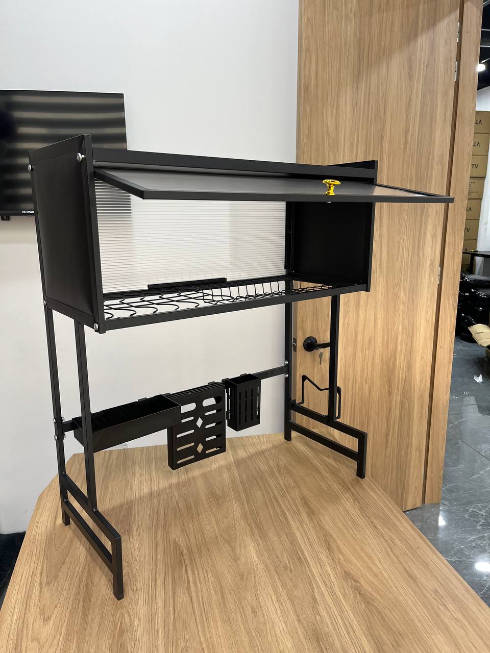 🍽️✨ Escurridor de Platos con Tapa - Organizador Cocina 65cm