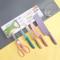 🔪 Set de Cuchillos x6 Piezas - Acero Inoxidable con Soporte
