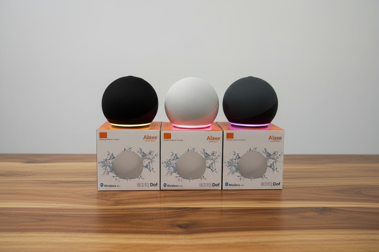 🔊 Parlante Tipo Alexa - Sonido 360° con Luces RGB y Bluetooth