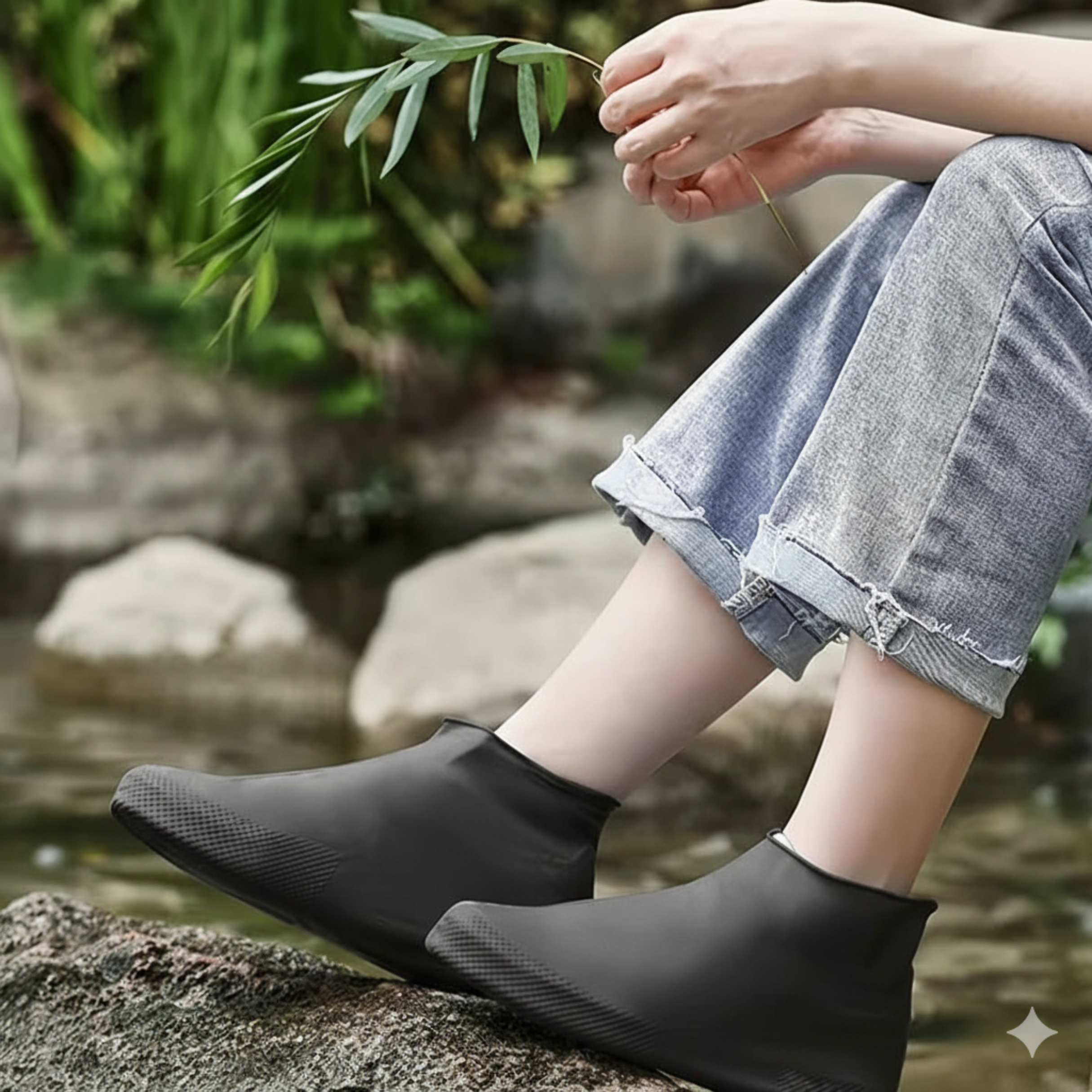 🌧️ Botas Lluvia Látex Impermeables - Cubrezapatos Reutilizables Antideslizantes
