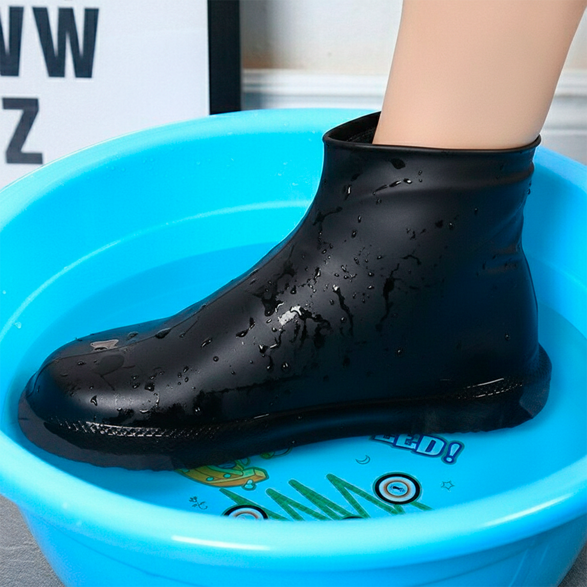 🌧️ Botas Lluvia Látex Impermeables - Cubrezapatos Reutilizables Antideslizantes