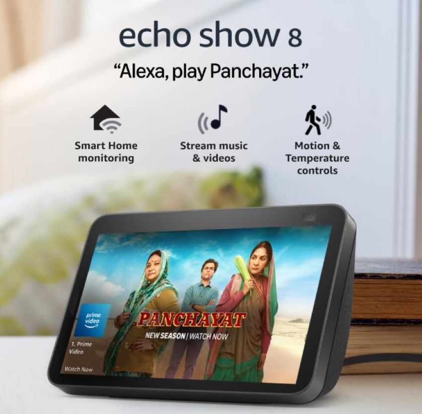🔊 Amazon Echo Show 8 (3ra Gen) - Pantalla 8" HD con Alexa y Cámara 13MP