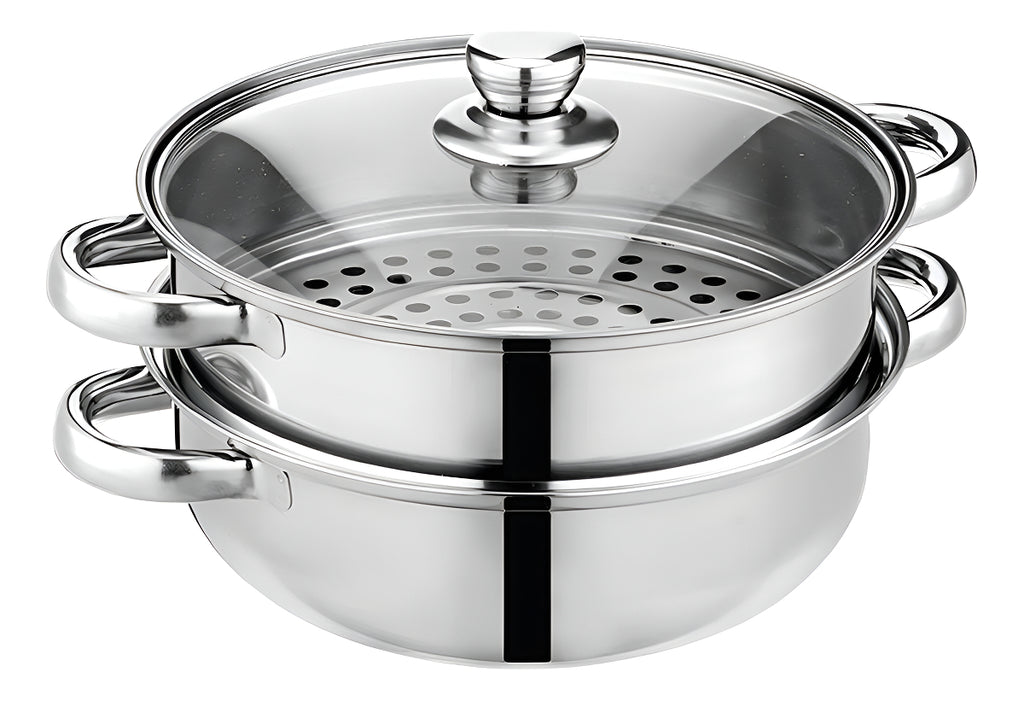 🥦 Olla Vaporera Doble NutriSteam - Cocina Saludable Sin Aceite ⏱️