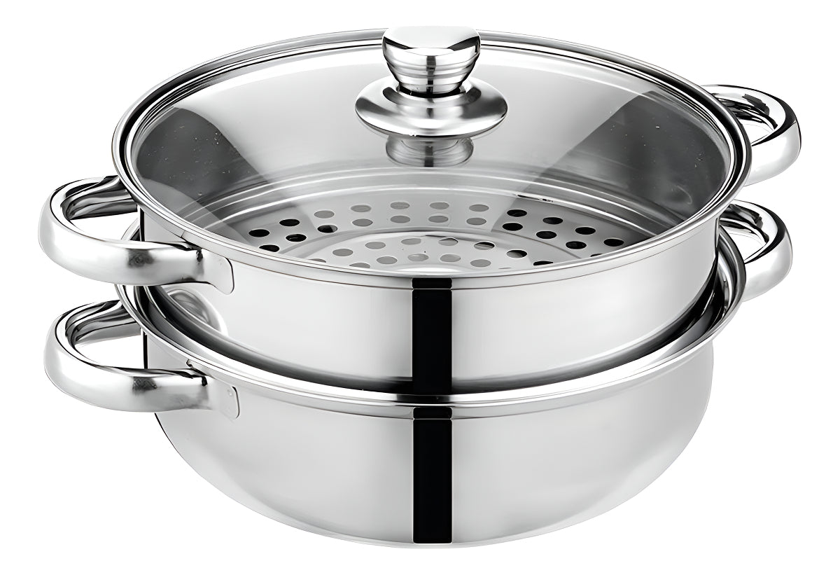 🥦 Olla Vaporera Doble NutriSteam - Cocina Saludable Sin Aceite ⏱️