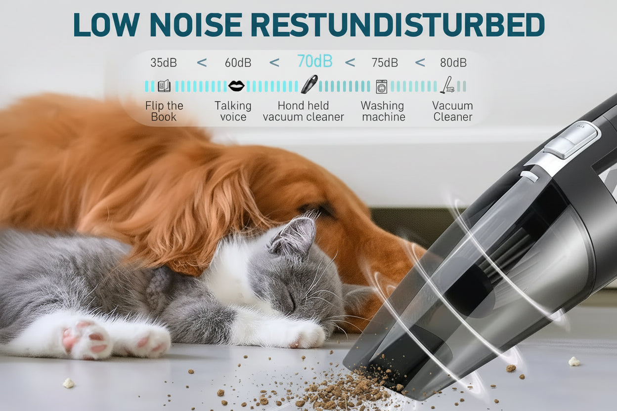 🧽 Aspiradora de Mano Inalámbrica - Potente Succión Seco y Húmedo