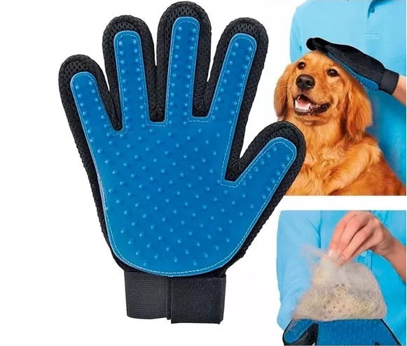 🐾 Guante Masajeador de Silicona para Mascotas - Perros y Gatos 🐶🐱