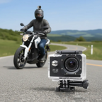 🎥 Cámara Deportiva 4K WiFi Sumergible - Con Control Remoto y Accesorios