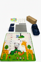 👶 Corral de Juegos Para Bebé Mediano 128x128cm - Con Tapete y 20 Pelotas