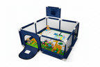 👶 Corral de Juegos Para Bebé Mediano 128x128cm - Con Tapete y 20 Pelotas