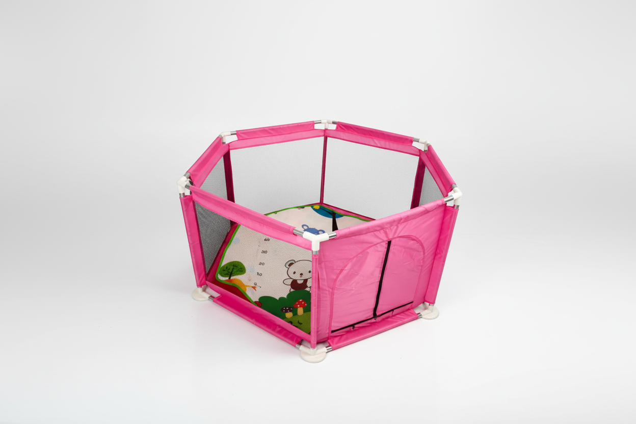 👶 Corral Para Bebé Pequeño 110x110cm - Con Tapete Acolchado
