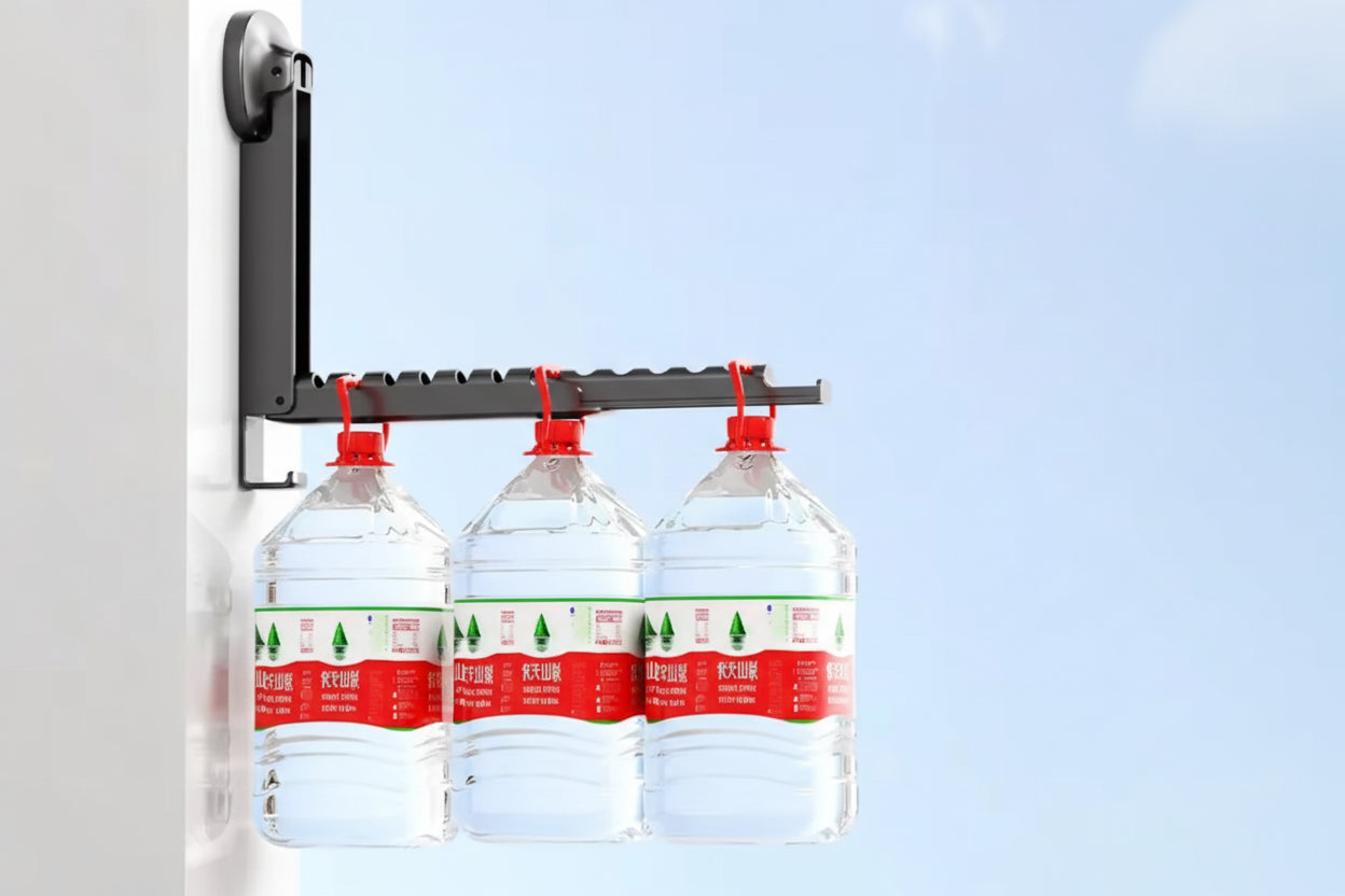 👚 Tendedero de Pared Plegable - Colgador Retráctil Giratorio 180°