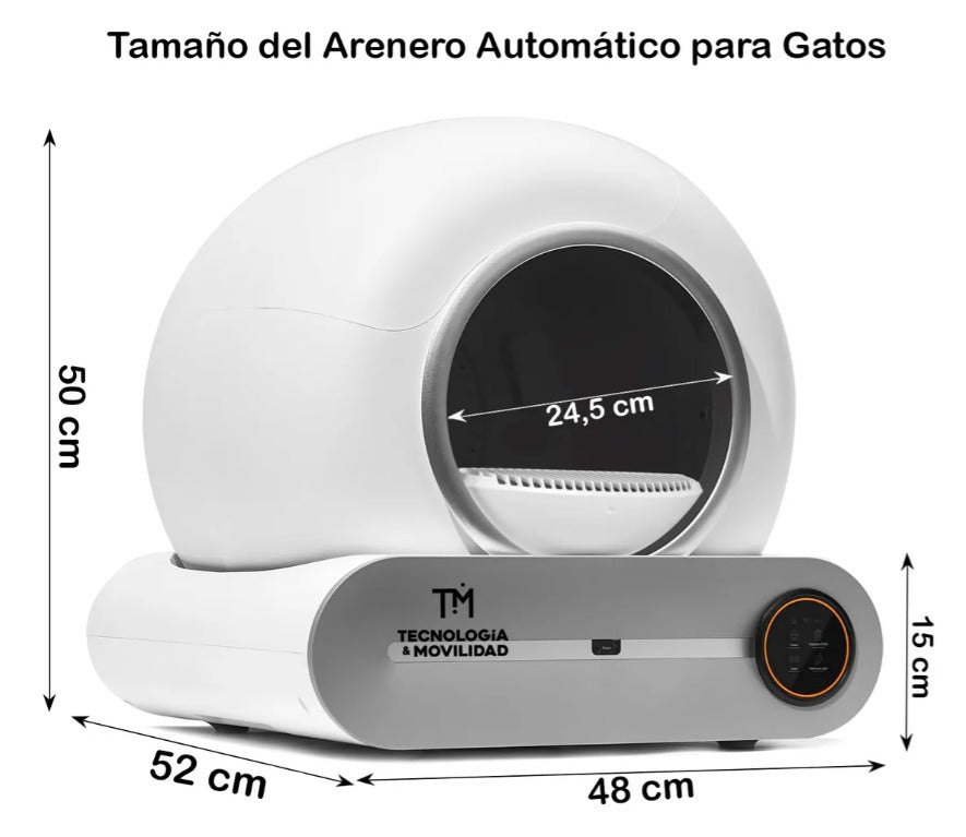 🐱 Arenero Automático Inteligente - Autolimpiante con App y Sensores