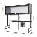 🍽️✨ Escurridor de Platos con Tapa - Organizador Cocina 65cm