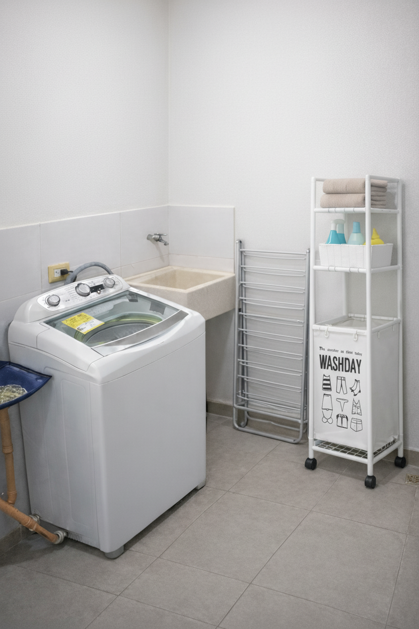 🧺 Cesta Organizadora de Ropa con Ruedas - 3 Niveles Vertical 🛠️