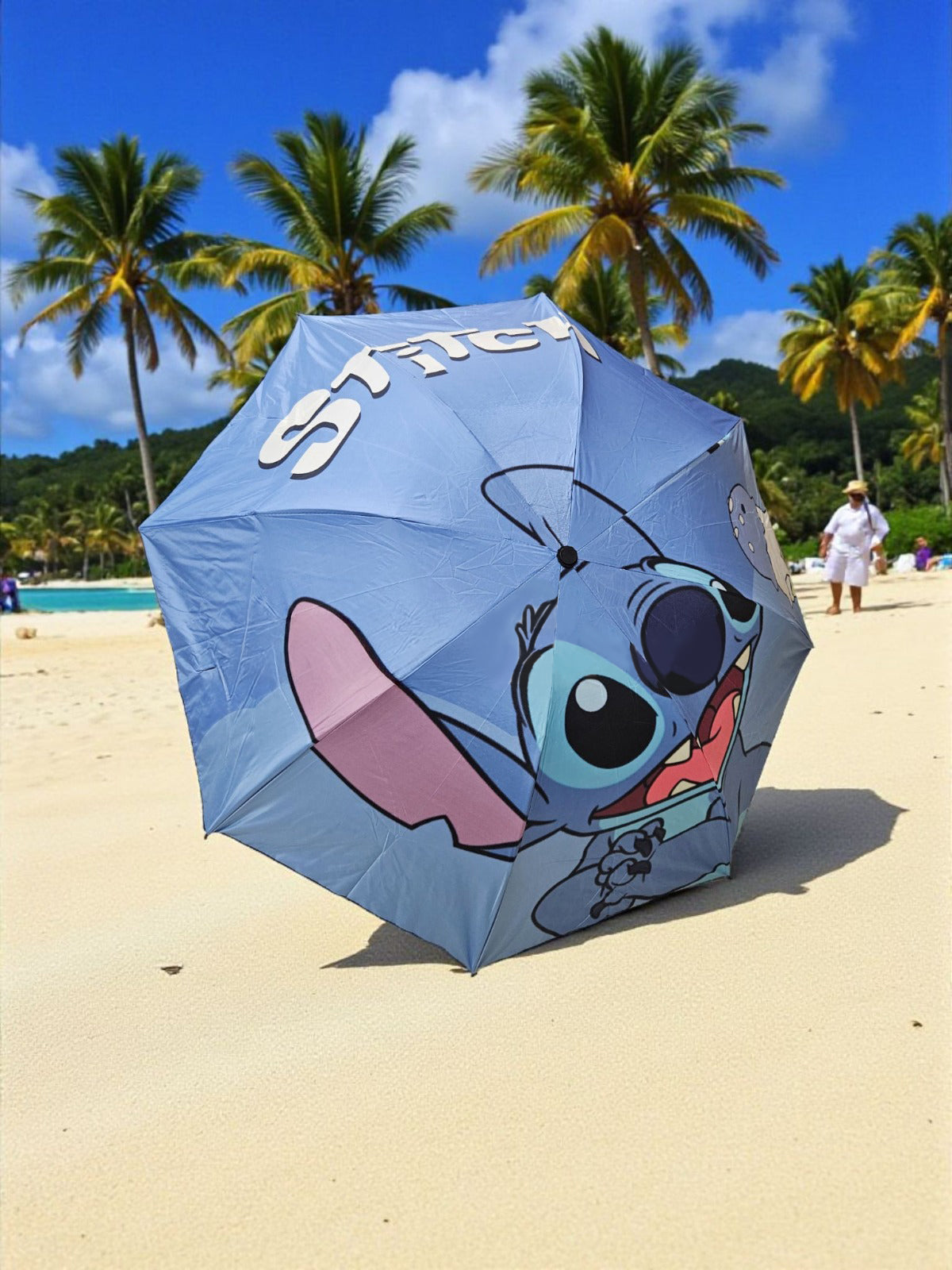 ☂️ Sombrilla Stitch - 4 Diseños Disponibles - Resistente y Compacta