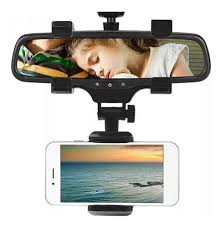 🚗 Soporte de Celular para Retrovisor de Carro - Rotación 360° Universal