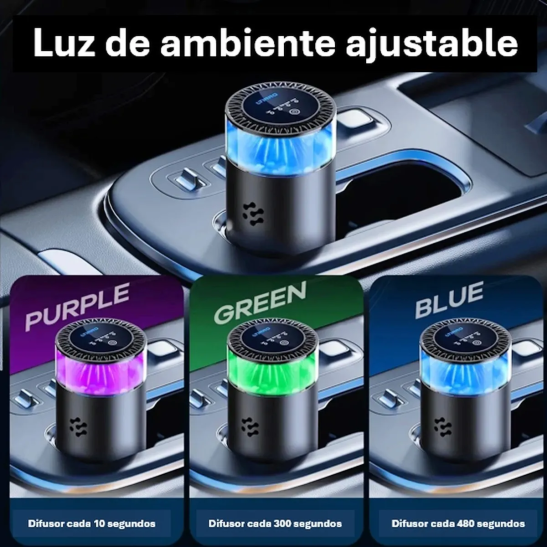 🌸 Difusor de Aromas para Carro - Ambientador Portátil con Clip